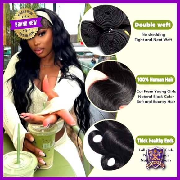 Body Wave Human Hair Extensions 4 Bundles Brazilian Virgin 12A Grade main image 5